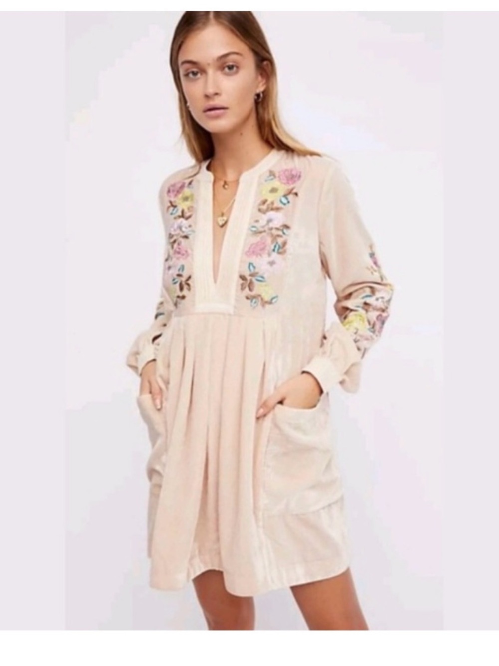 Free People Velvet Minidress XS